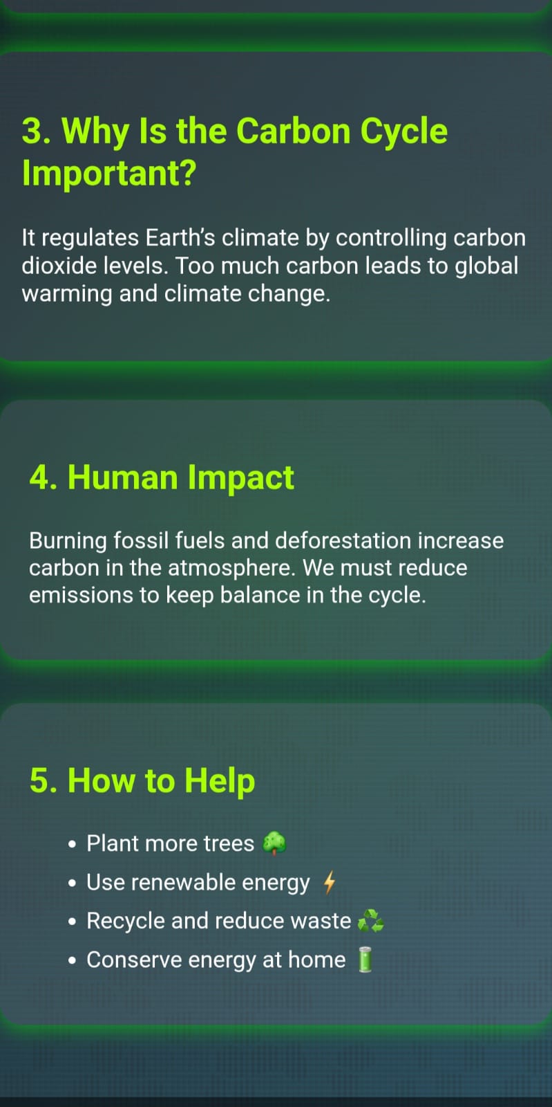 Learn About the Carbon Cycle