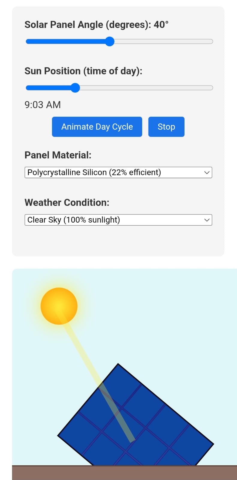 SolarEnergy Simulation